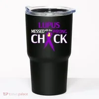 Lupus Messed With The Wrong Chick Tumbler thumb 0