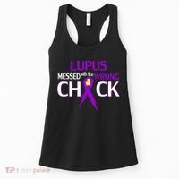 Lupus Messed With The Wrong Chick Women's Tank Top thumb 0