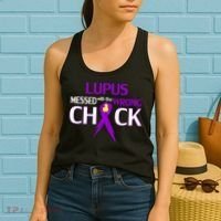 Lupus Messed With The Wrong Chick Women's Tank Top thumb 2