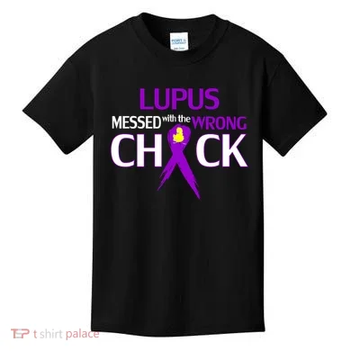 Lupus Messed With The Wrong Chick Kids T-Shirt