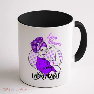 Lupus Warrior Unbreakable Coffee Mug back