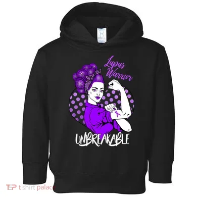 Lupus Warrior Unbreakable Toddler Hoodie