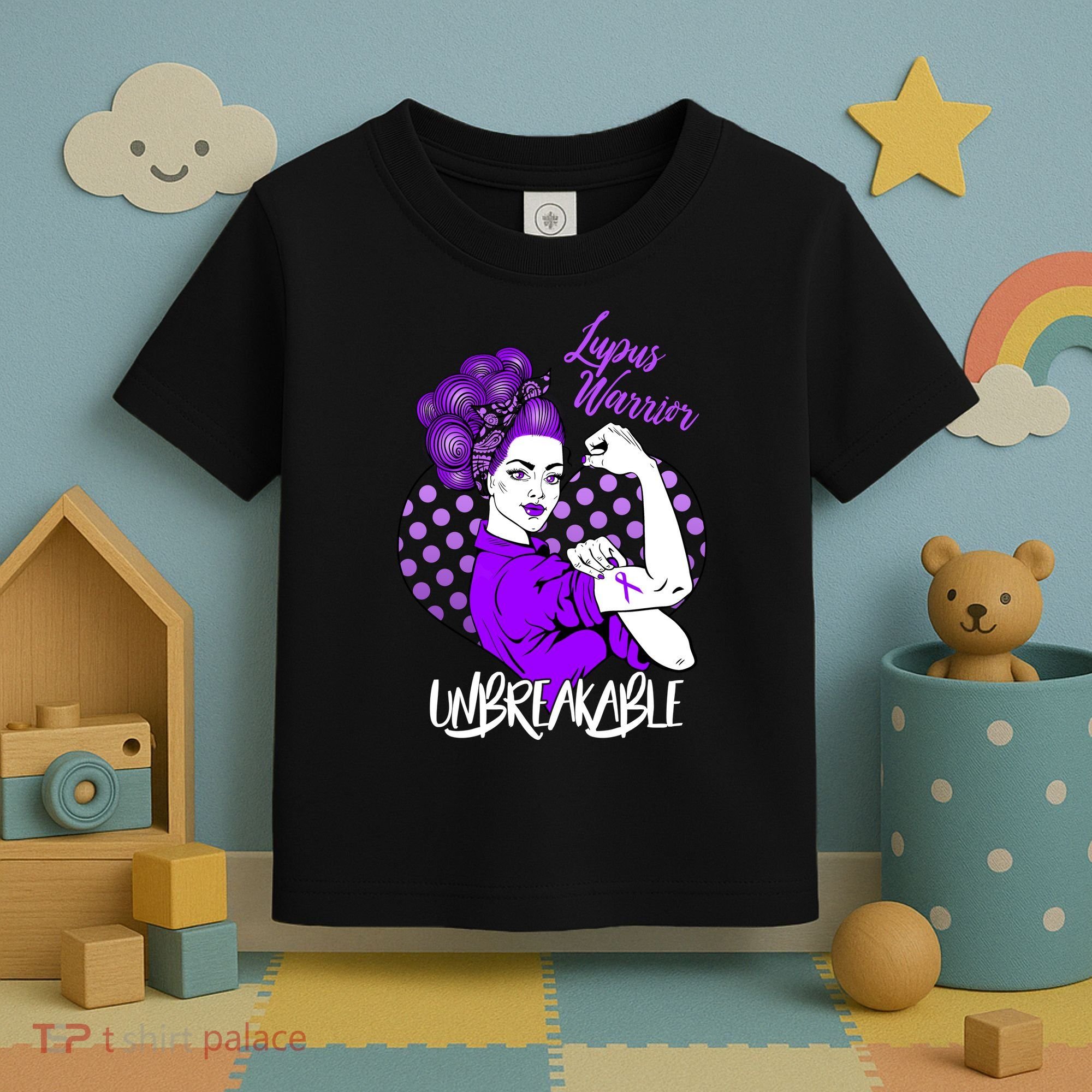 Lupus Warrior Unbreakable Toddler T-Shirt