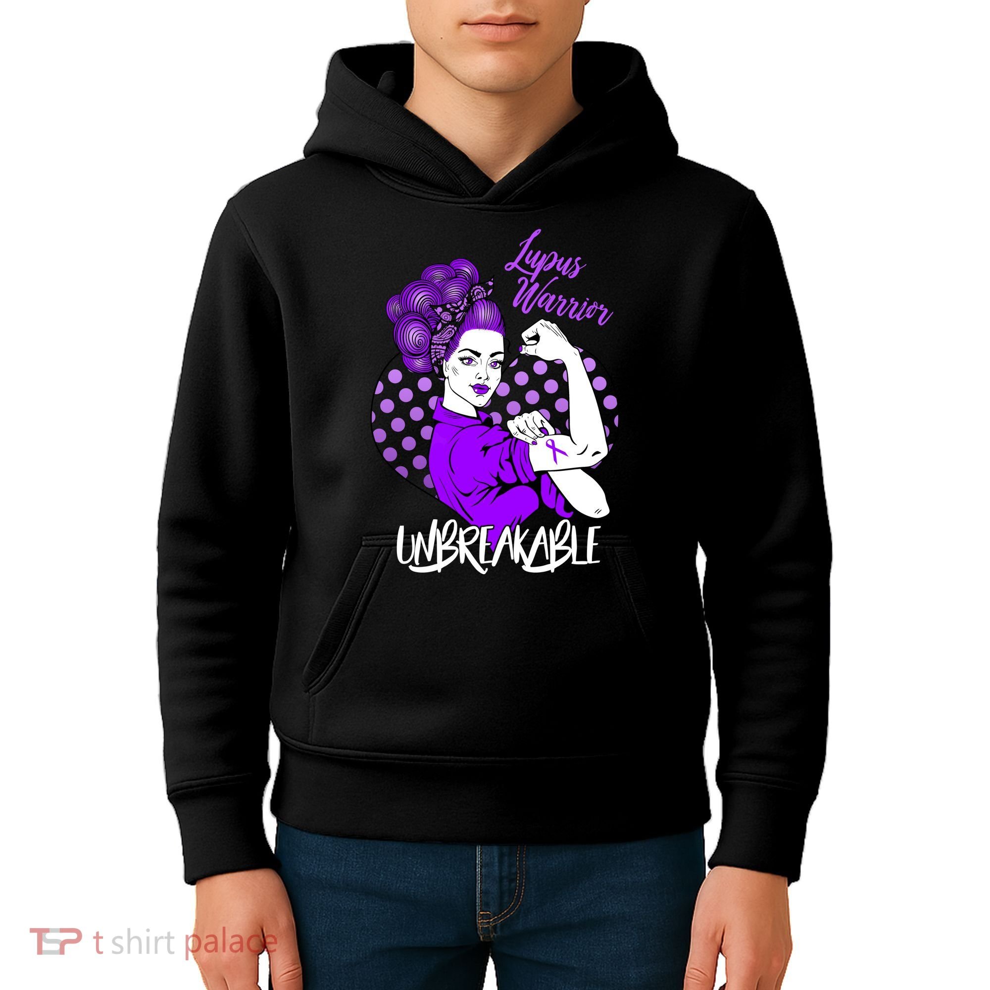 Lupus Warrior Unbreakable Kids Hoodie
