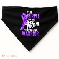 Lupus Warrior Wear Purple For My Mom USA-Made Doggie Bandana thumb 0