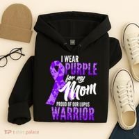 Lupus Warrior Wear Purple For My Mom Hoodie thumb 4