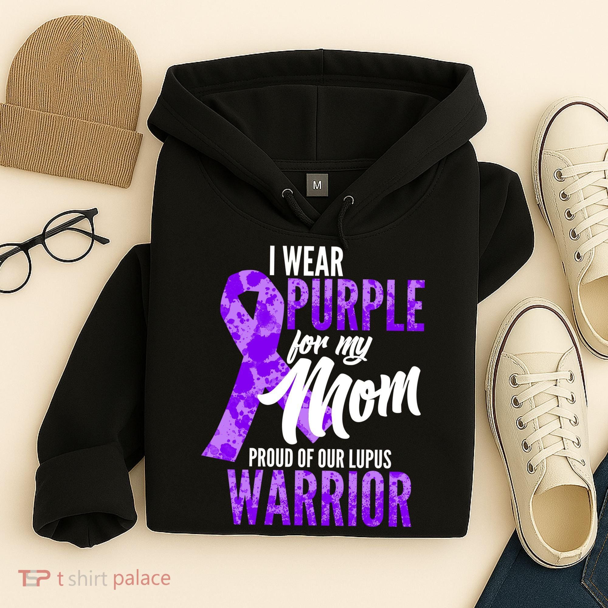 Lupus Warrior Wear Purple For My Mom Hoodie
