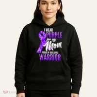 Lupus Warrior Wear Purple For My Mom Hoodie thumb 5