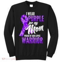 Lupus Warrior Wear Purple For My Mom Sweatshirt thumb 0