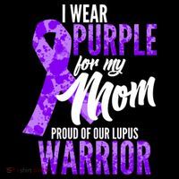 Lupus Warrior Wear Purple For My Mom Sweatshirt thumb 3