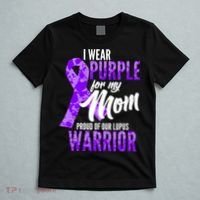 Lupus Warrior Wear Purple For My Mom T-Shirt thumb 5