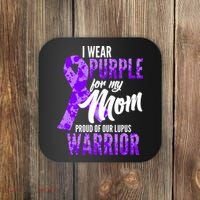 Lupus Warrior Wear Purple For My Mom Coaster thumb 0