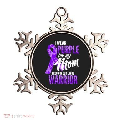 Lupus Warrior Wear Purple For My Mom Ornament