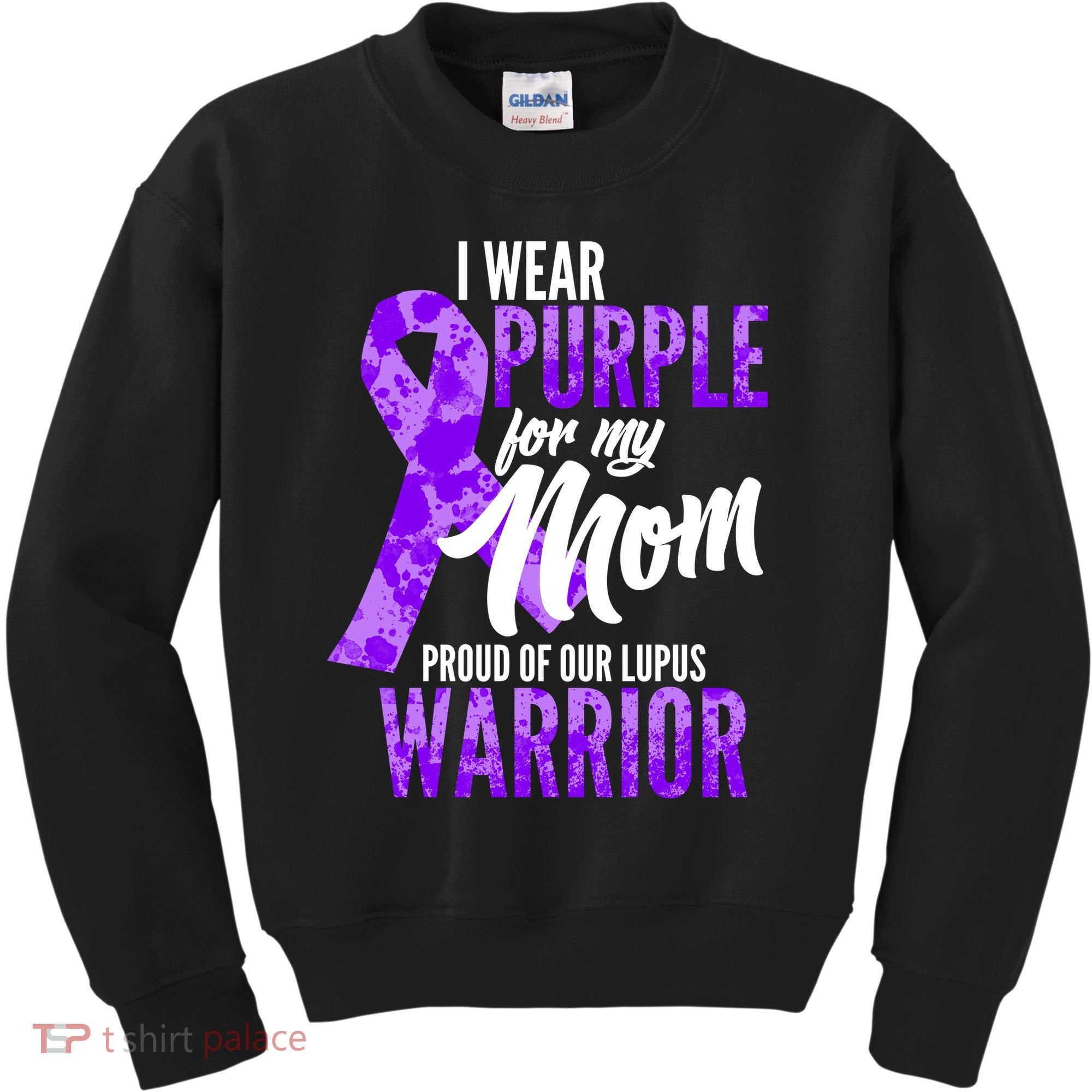 Lupus Warrior Wear Purple For My Mom Kids Sweatshirt