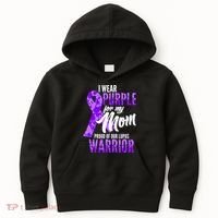 Lupus Warrior Wear Purple For My Mom Kids Hoodie thumb 0