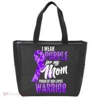 Lupus Warrior Wear Purple For My Mom Tote Bag thumb 0