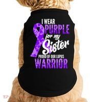 Lupus Warrior Wear Purple For My Sister Doggie Tank thumb 0