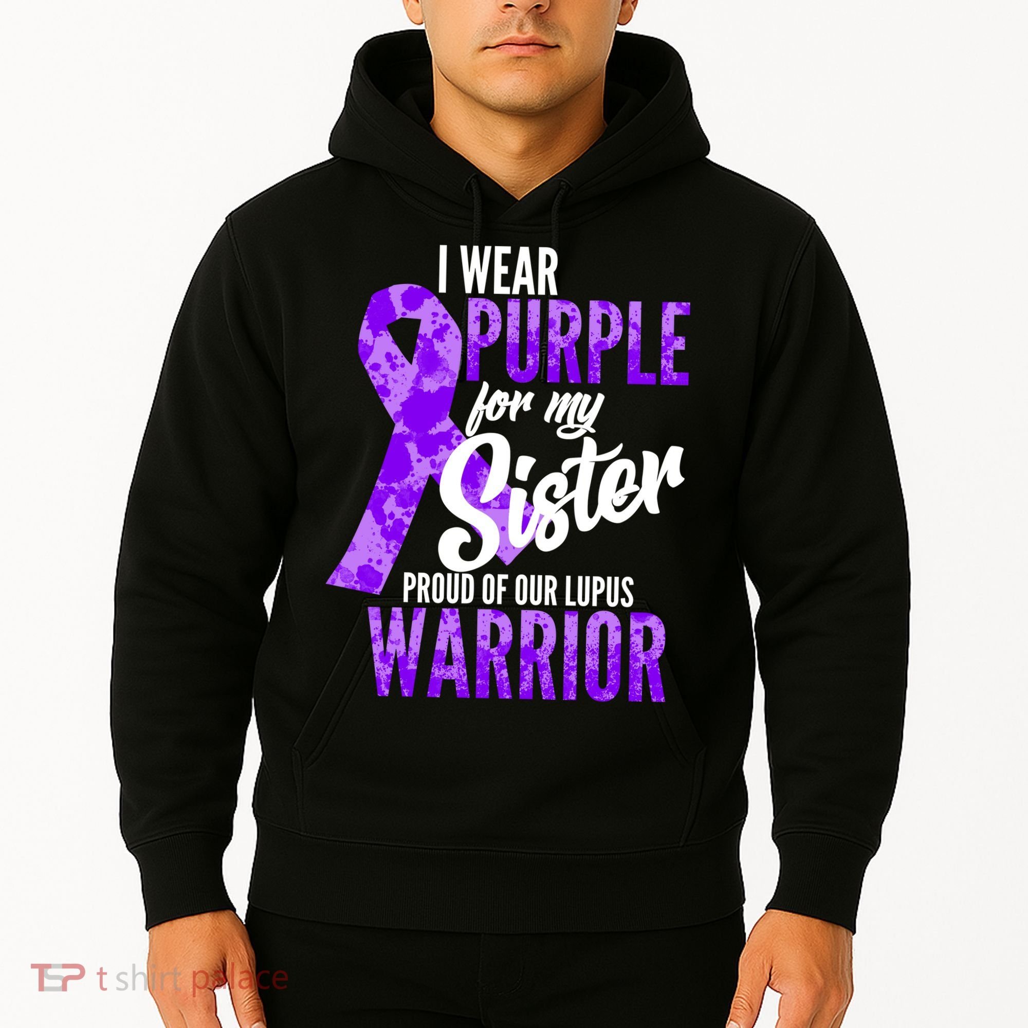 Lupus Warrior Wear Purple For My Sister Hoodie