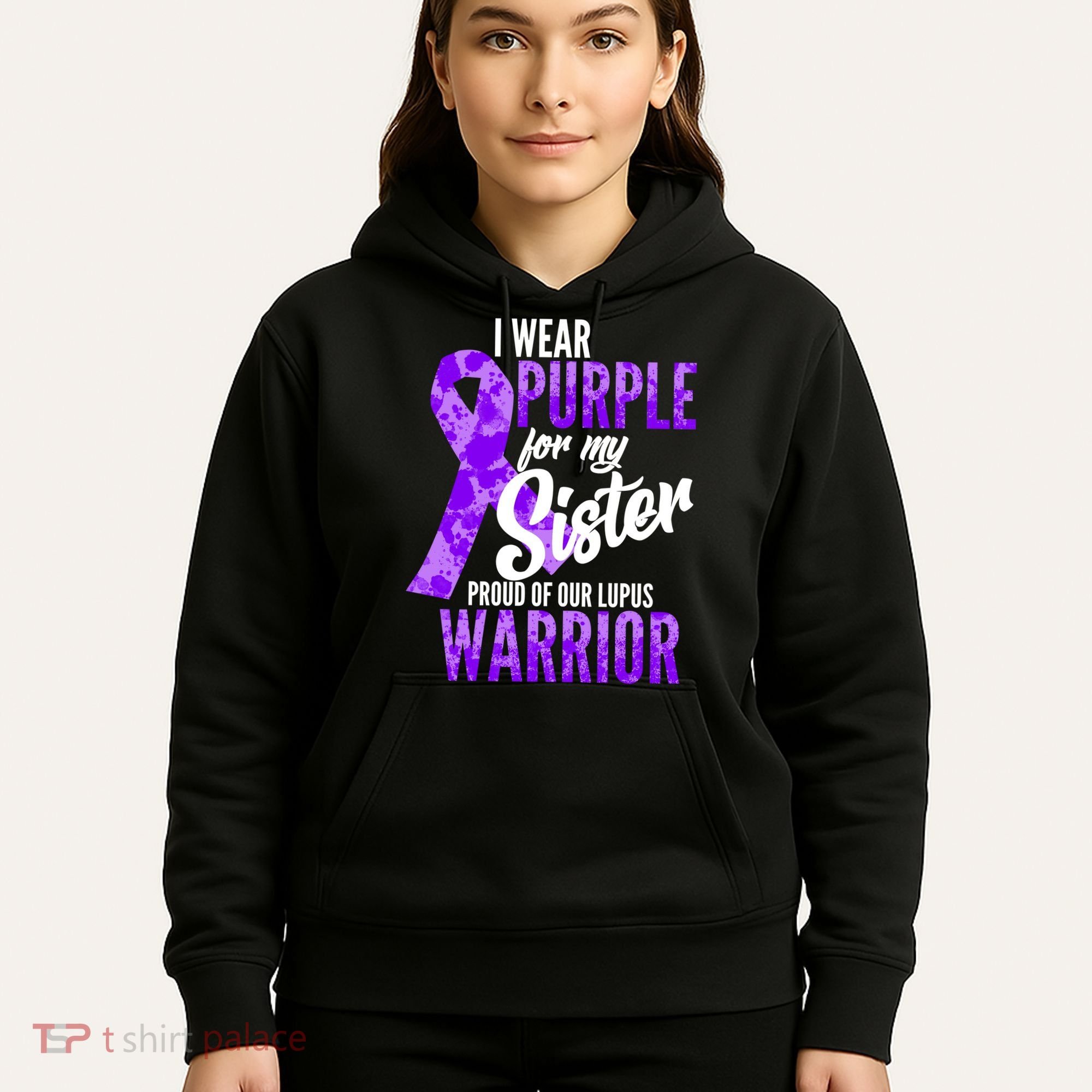 Lupus Warrior Wear Purple For My Sister Hoodie