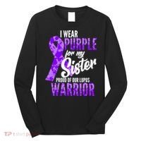Lupus Warrior Wear Purple For My Sister Long Sleeve Shirt thumb 0