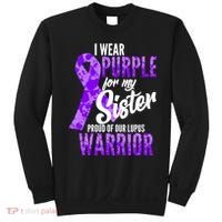 Lupus Warrior Wear Purple For My Sister Sweatshirt thumb 0