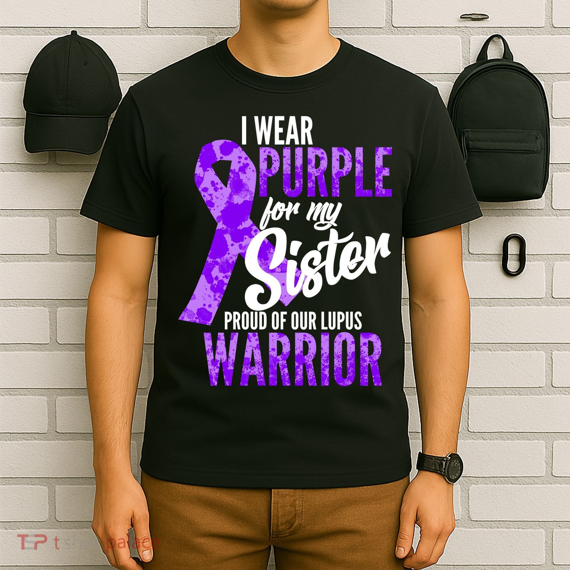 Lupus Warrior Wear Purple For My Sister T-Shirt