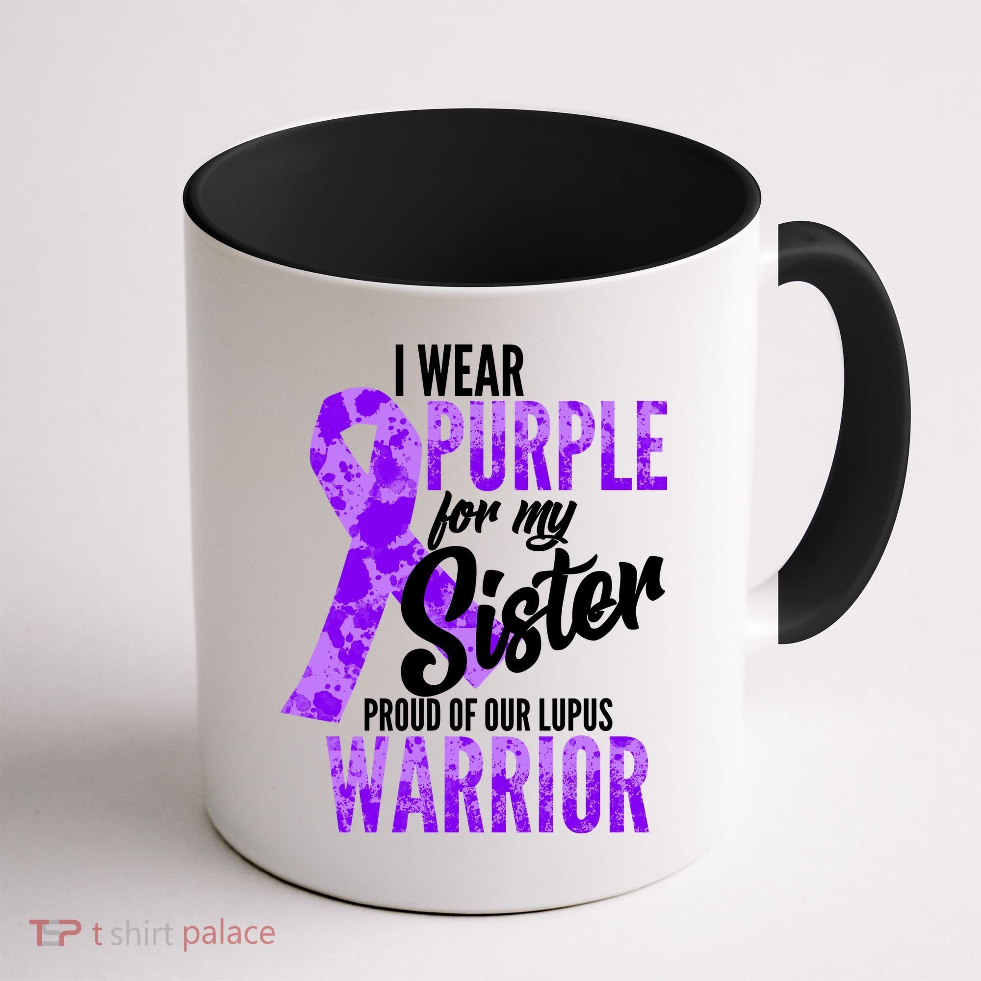Lupus Warrior Wear Purple For My Sister Coffee Mug