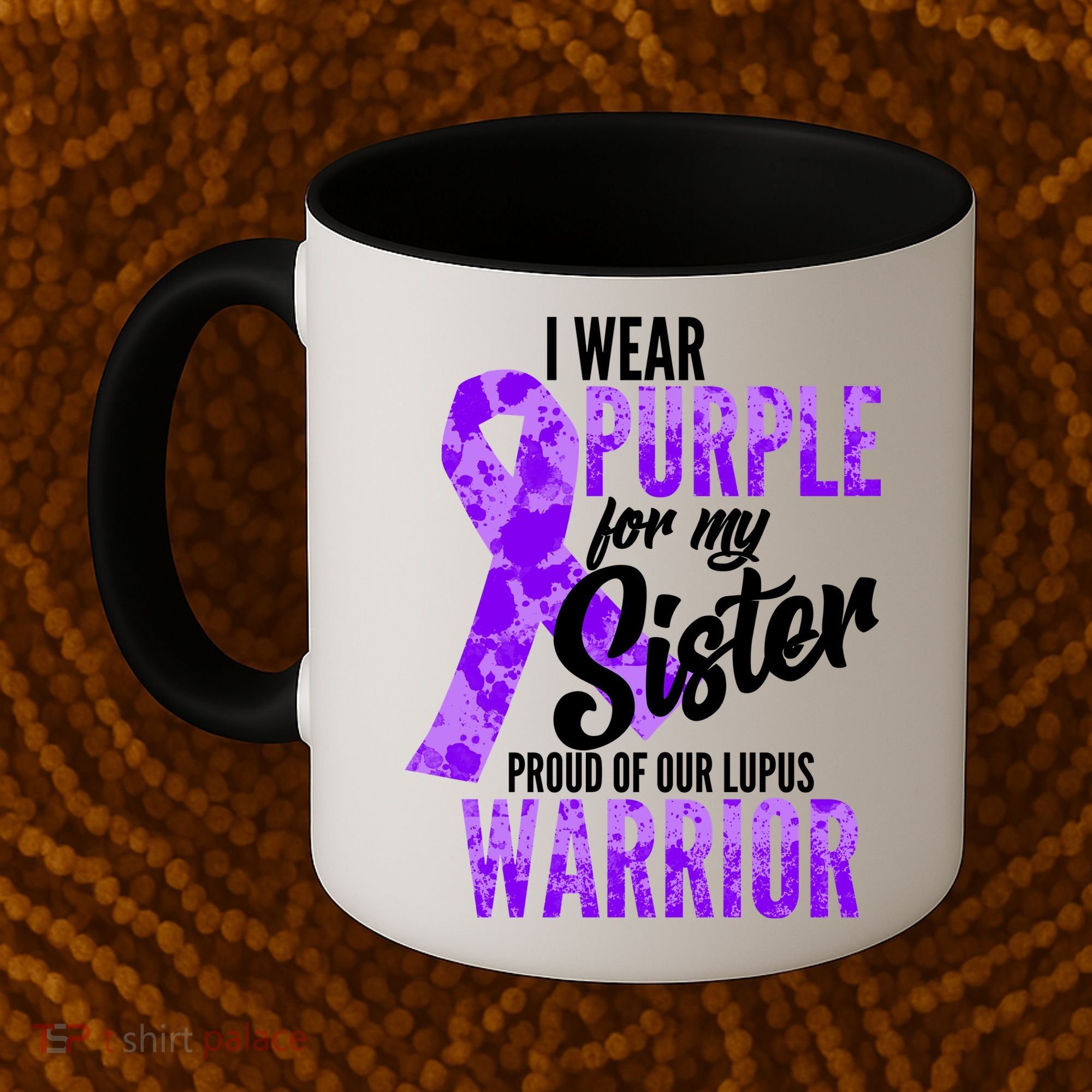 Lupus Warrior Wear Purple For My Sister Coffee Mug