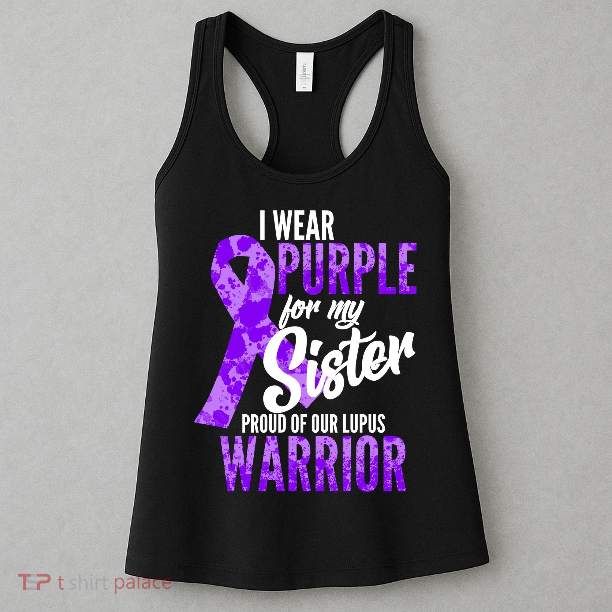 Lupus Warrior Wear Purple For My Sister Women's Tank Top