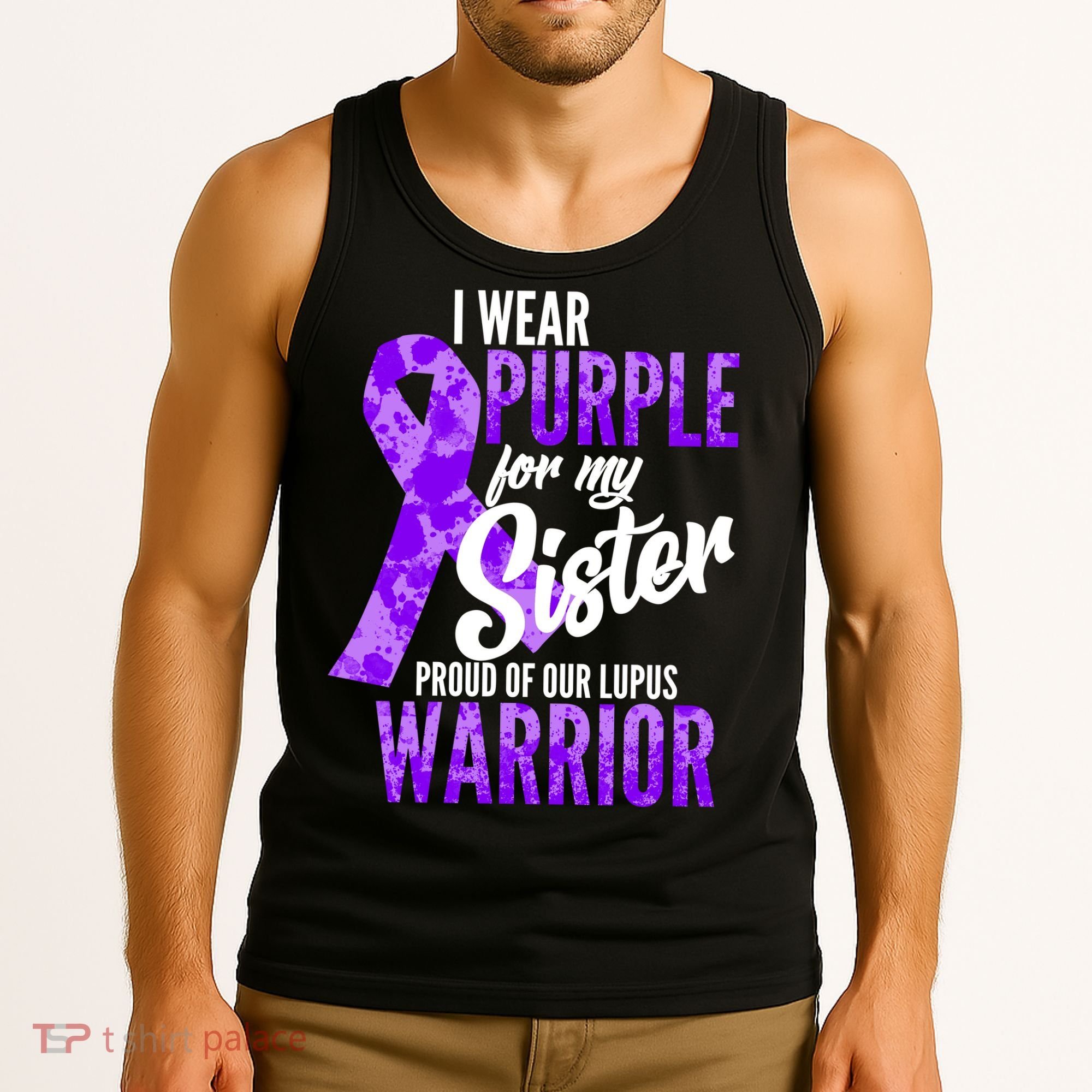 Lupus Warrior Wear Purple For My Sister Tank Top