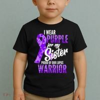 Lupus Warrior Wear Purple For My Sister Toddler T-Shirt thumb 2