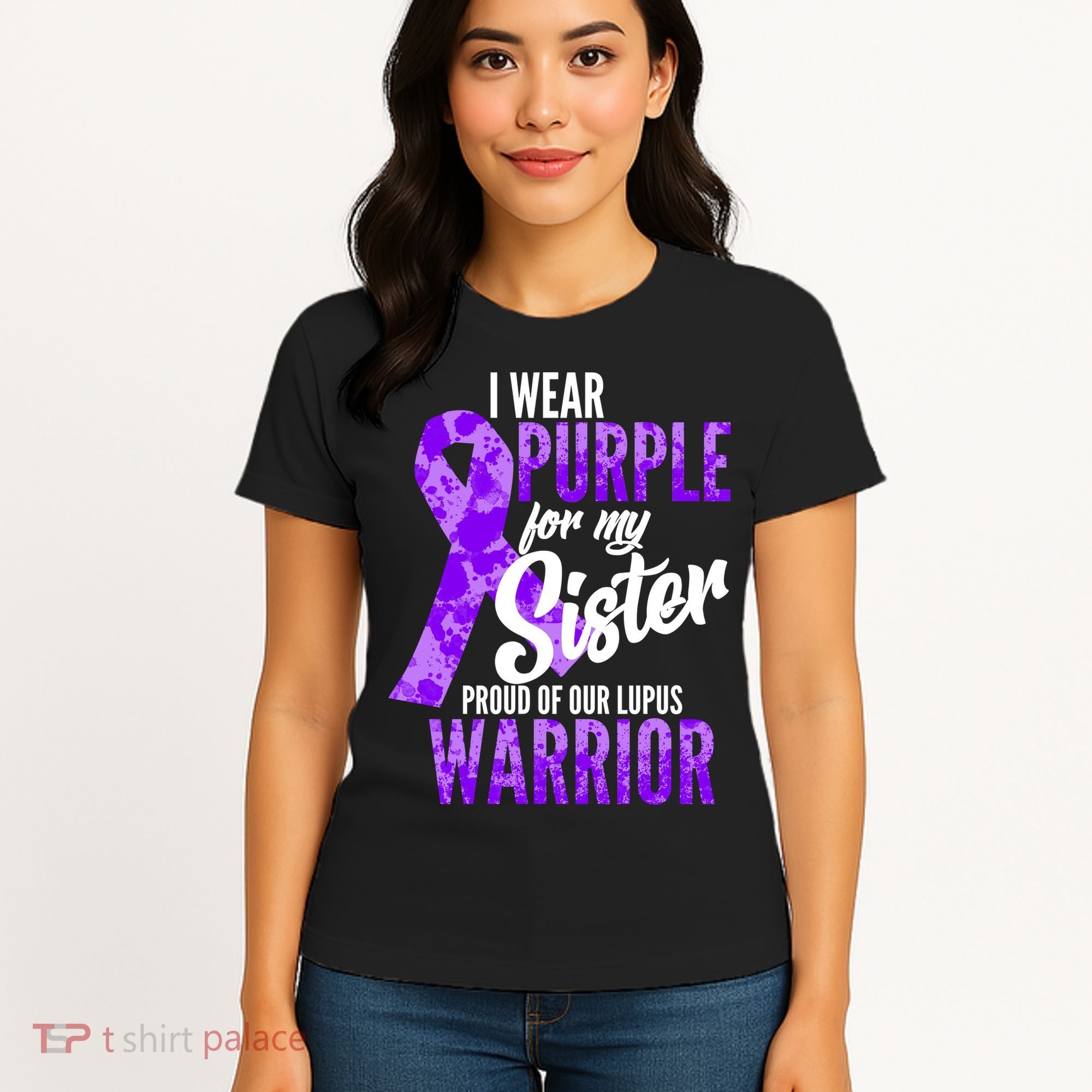 Lupus Warrior Wear Purple For My Sister Women's T-Shirt