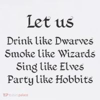 Let Us Sing Like Elves Party Like Hobbits Beanie thumb 2