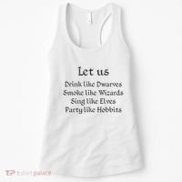 Let Us Sing Like Elves Party Like Hobbits Women's Tank Top thumb 0