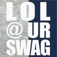 Lol @ Ur Swag Fun Dank Meme Drip Style Joke Kids Colorblock Raglan Jersey thumb 2