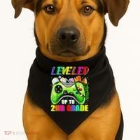 Leveled Up To 2nd Grade Gamer Back To School First Day Boys USA-Made Doggie Bandana thumb 1
