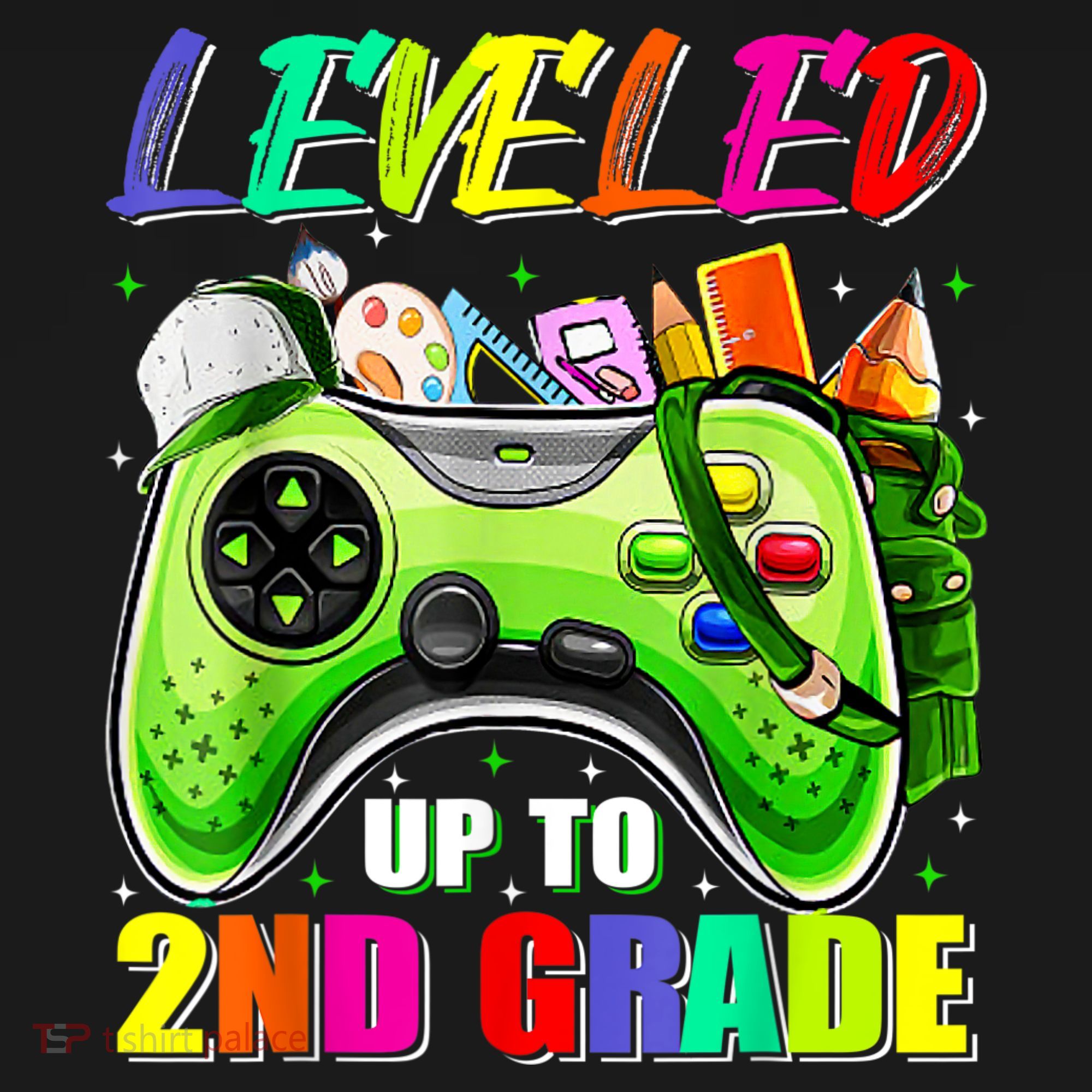Leveled Up To 2nd Grade Gamer Back To School First Day Boys Women's Hoodie