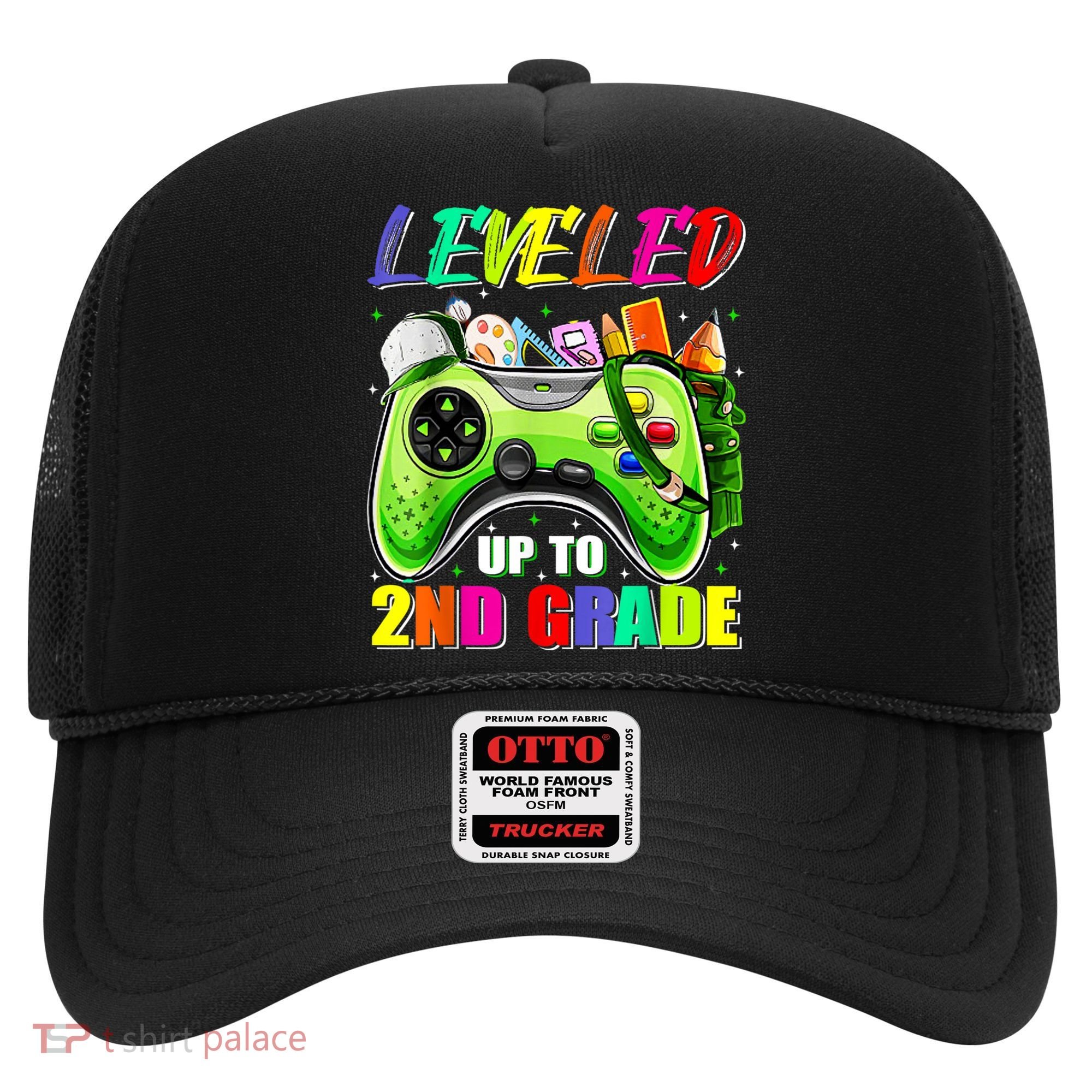 Leveled Up To 2nd Grade Gamer Back To School First Day Boys Hat