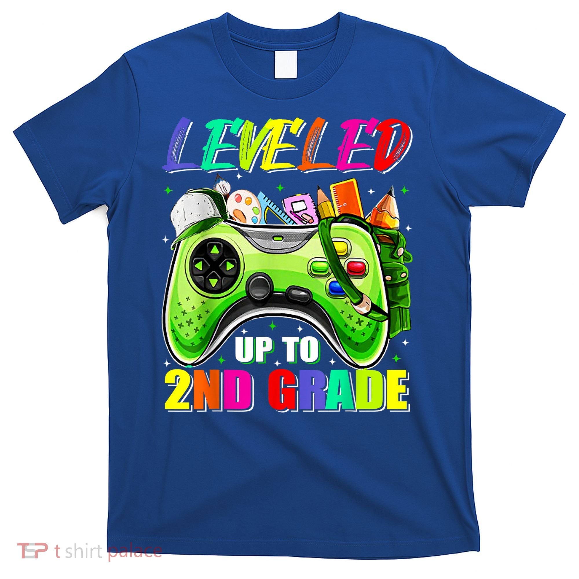 Leveled Up To 2nd Grade Gamer Back To School First Day Boys T-Shirt