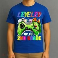 Leveled Up To 2nd Grade Gamer Back To School First Day Boys T-Shirt thumb 3