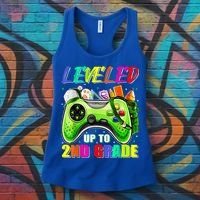 Leveled Up To 2nd Grade Gamer Back To School First Day Boys Women's Tank Top thumb 3