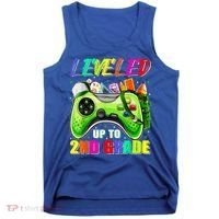 Leveled Up To 2nd Grade Gamer Back To School First Day Boys Tank Top thumb 0