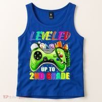 Leveled Up To 2nd Grade Gamer Back To School First Day Boys Tank Top thumb 2
