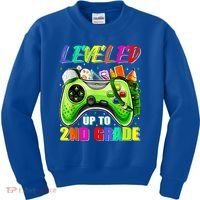 Leveled Up To 2nd Grade Gamer Back To School First Day Boys Kids Sweatshirt thumb 0