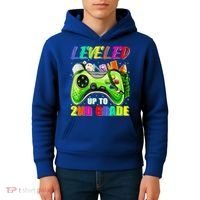 Leveled Up To 2nd Grade Gamer Back To School First Day Boys Kids Hoodie thumb 4