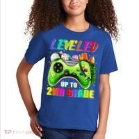 Leveled Up To 2nd Grade Gamer Back To School First Day Boys Kids T-Shirt thumb 2