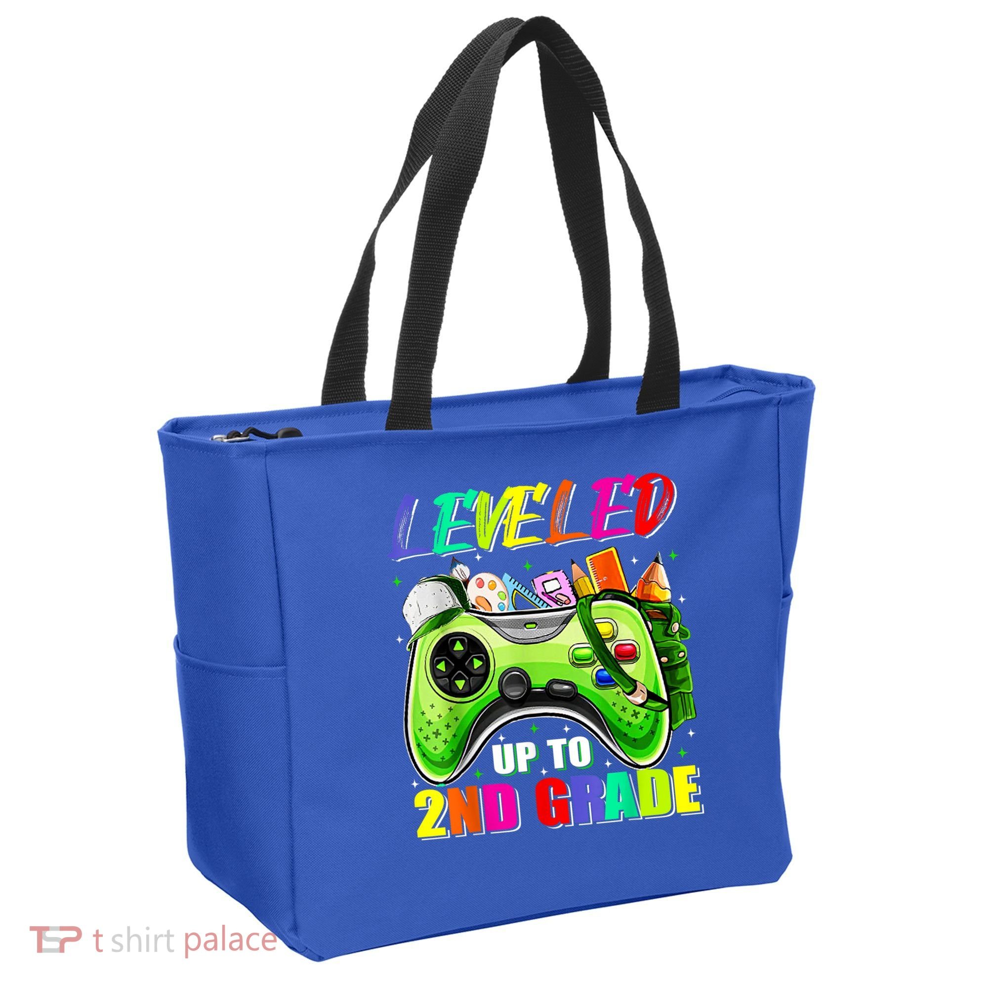 Leveled Up To 2nd Grade Gamer Back To School First Day Boys Tote Bag