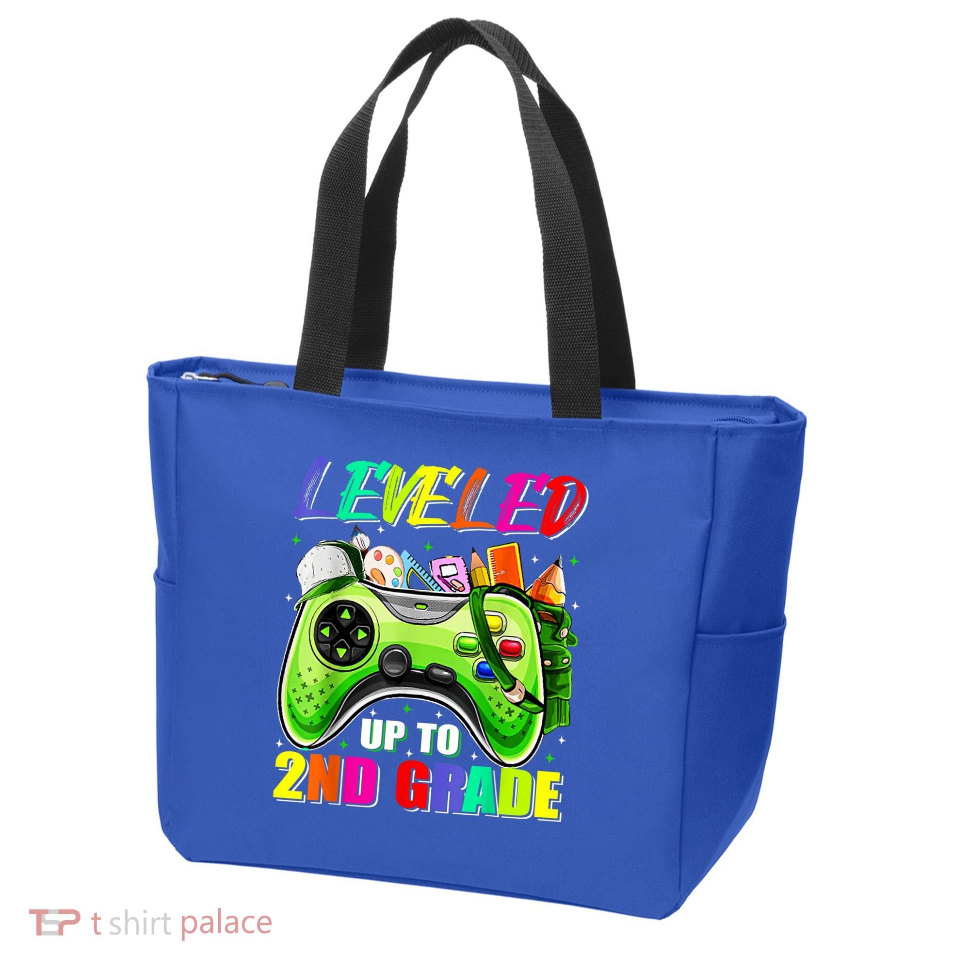 Leveled Up To 2nd Grade Gamer Back To School First Day Boys Tote Bag