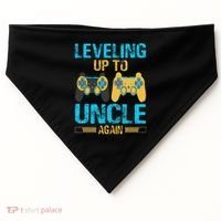 Leveling Up To Uncle Again Gaming Gift Uncle Again USA-Made Doggie Bandana thumb 0