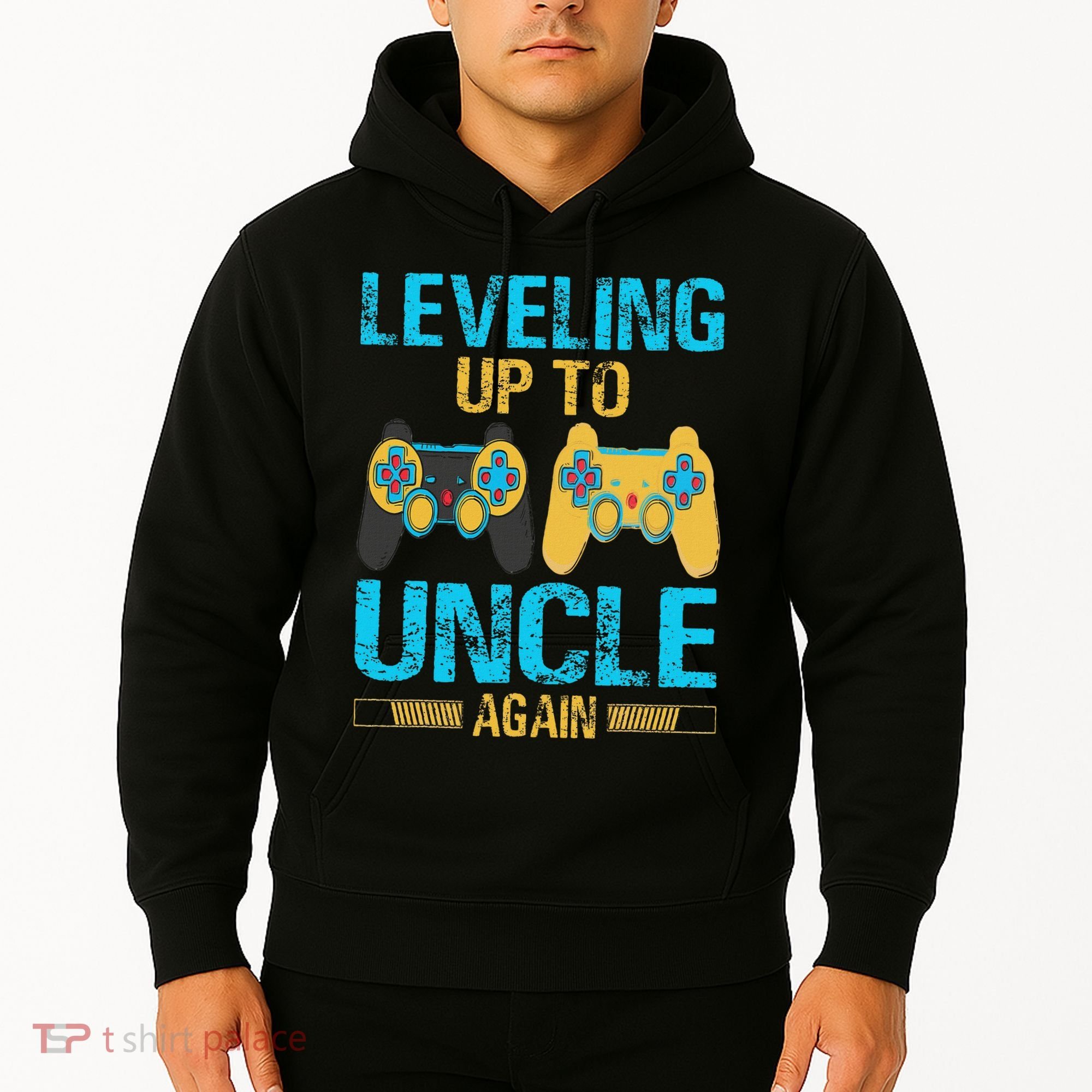 Leveling Up To Uncle Again Gaming Gift Uncle Again Hoodie